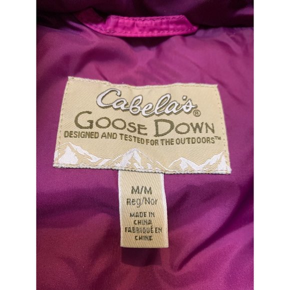 Cabela’s Women’s Goose Down Medium 650 Puffer Vest Pink - Picture 5 of 15